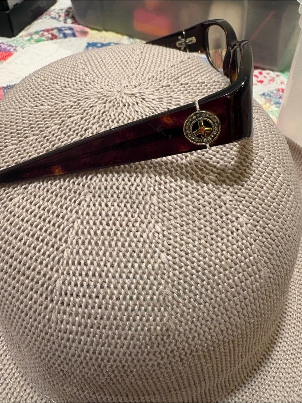 Women’s Tortoiseshell Rectangle Reading Glasses - Brown, Brighton 1.5 - Picture 3 of 5